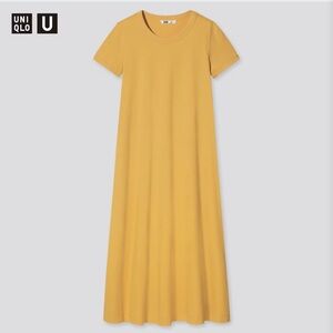 Uniqlo U Mustard Yellow Maxi Dress XS